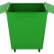 Контейнер для мусора 750л (с крышкой на колёсах) - Фото 1