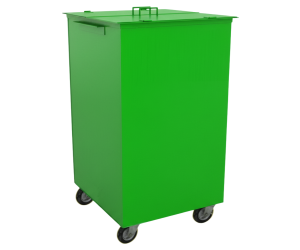 Контейнер для мусора 750л (с крышкой на колёсах) - Фото 1